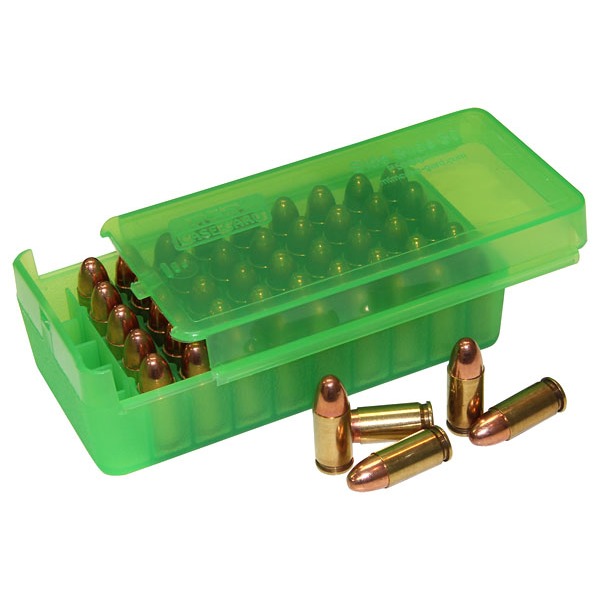 MTM PISTOL SIDE-SLIDE 50rd 9MM CLEAR GREEN