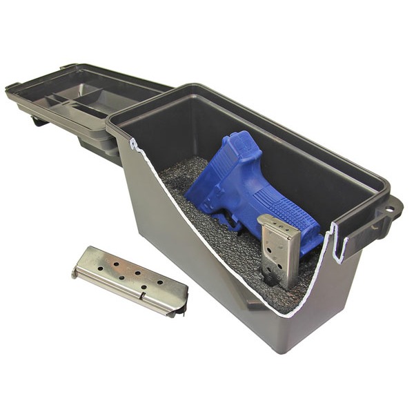 MTM TACTICAL PISTOL CASE COMPACT DARK GRAY