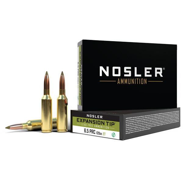 NOSLER AMMO 6.5 PRC 120gr LEAD FREE E-Tip 20b 10c