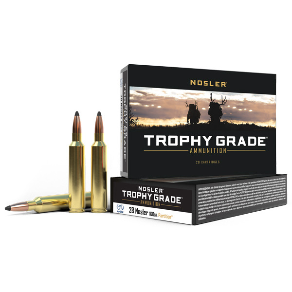 NOSLER AMMO 28 NOSLER 160gr Partion 20/bx 10/cs