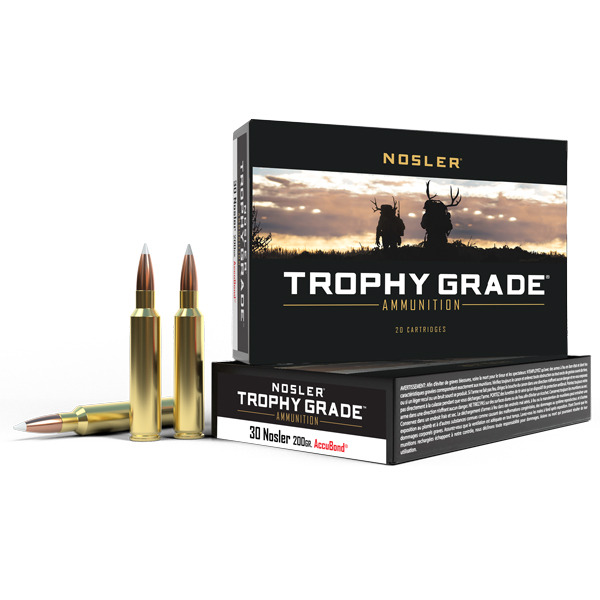 NOSLER AMMO 30 NOSLER 200gr AcuBond 20/bx 10/cs