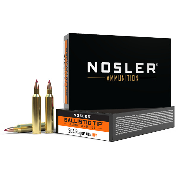 NOSLER AMMO 204 RUGER 40g Ball-Tip 20/bx 20/cs