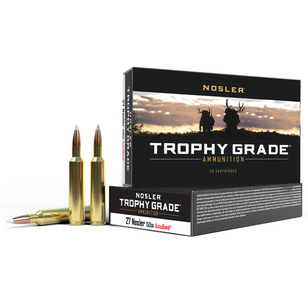 NOSLER AMMO 27 NOSLER 150gr AcuBond 20/bx 10/cs