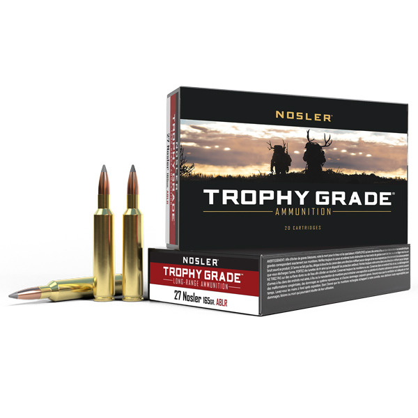 NOSLER AMMO 27 NOSLER 165gr ABLR 20/bx 10/cs