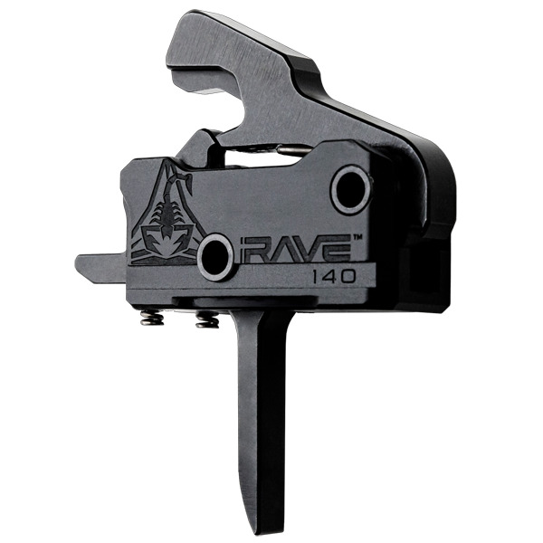 RISE TRIGGER RAVE 140 FLAT AR-15 SNGLSTGE BLACK