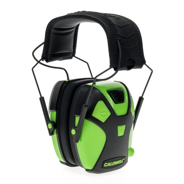 CALDWELL YOUTH ELECTRONIC EARMUFF NEON GREEN