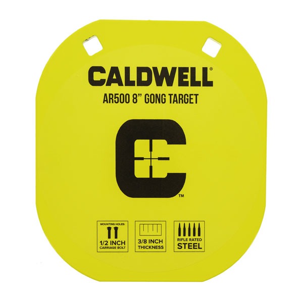 CALDWELL AR500 8" STEEL TARGET GONG 3/8"