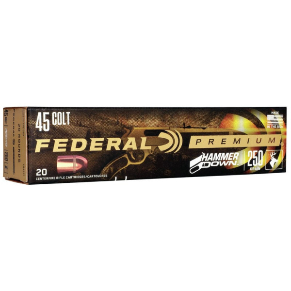 FEDERAL AMMO 45 COLT 250gr HAMMER DOWN 20/bx 10/cs