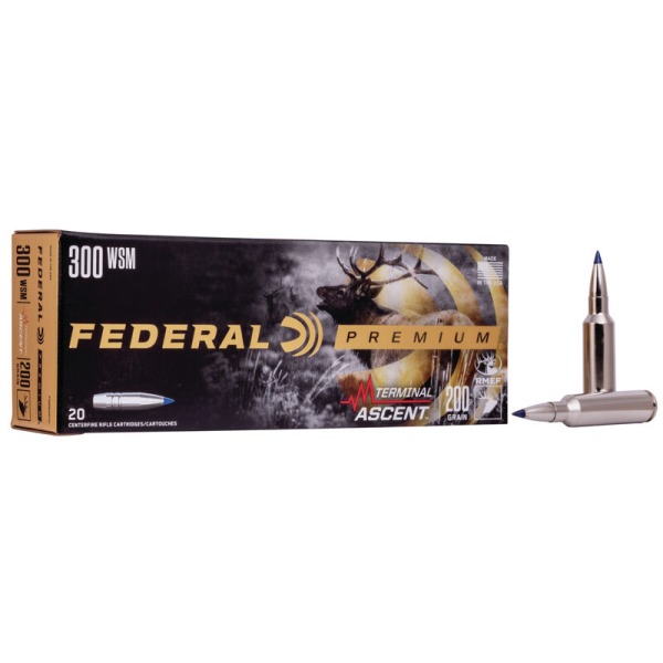 FEDERAL AMMO 300 WSM 200gr TERMINAL ASCENT 20b 10c