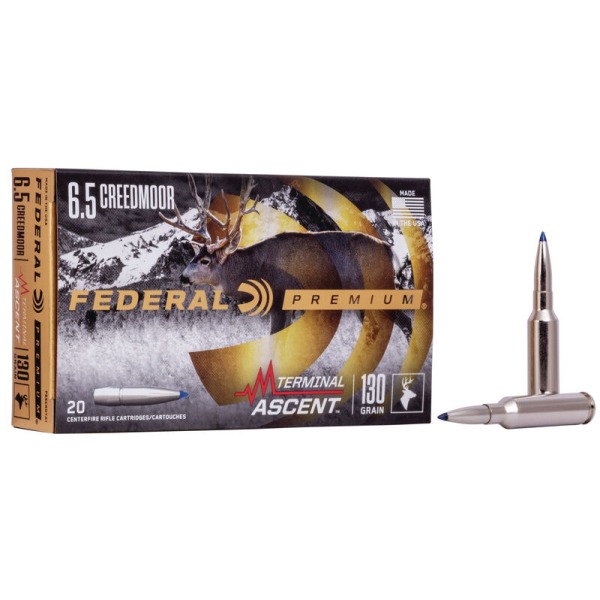 FEDERAL AMMO 6.5 CREED 130gr TERMINAL ASCENT 20b 10c