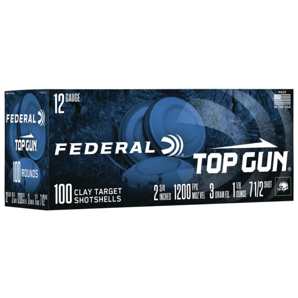 FEDERAL TOP GUN 12ga 2-3/4" 1-1/8oz 3DR 7.5 200/CS