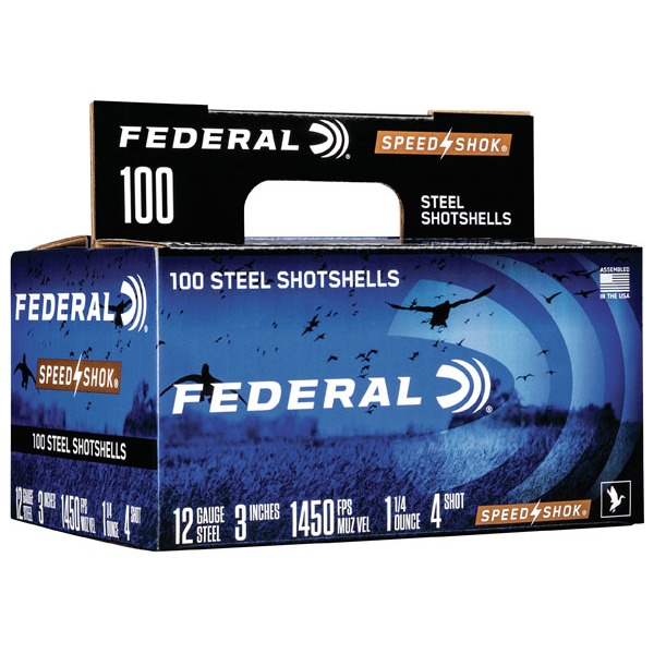 FEDERAL AMMO 12ga 3" 1-1/4oz #4 SS-HV 100/bx 2/cs