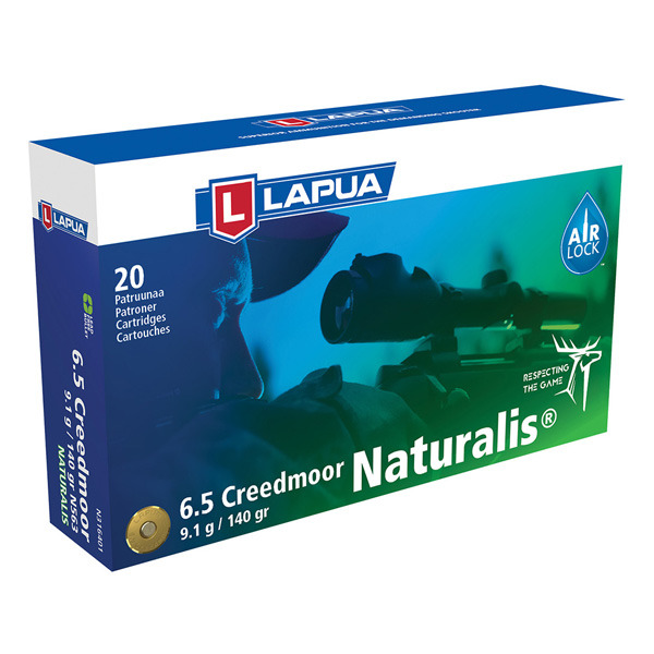 LAPUA AMMO 6.5 CREEDMOOR 140g NAT.SOLID 20/b 30/c