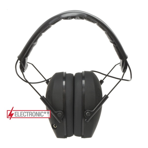RADIANS SLIM ELECTRONIC EARMUFF DUAL MIC/ADJ BLK