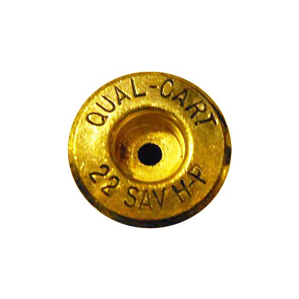 QUALITY CARTRIDGE BRASS 22 SAV H-P UNPRIMED 20/BAG
