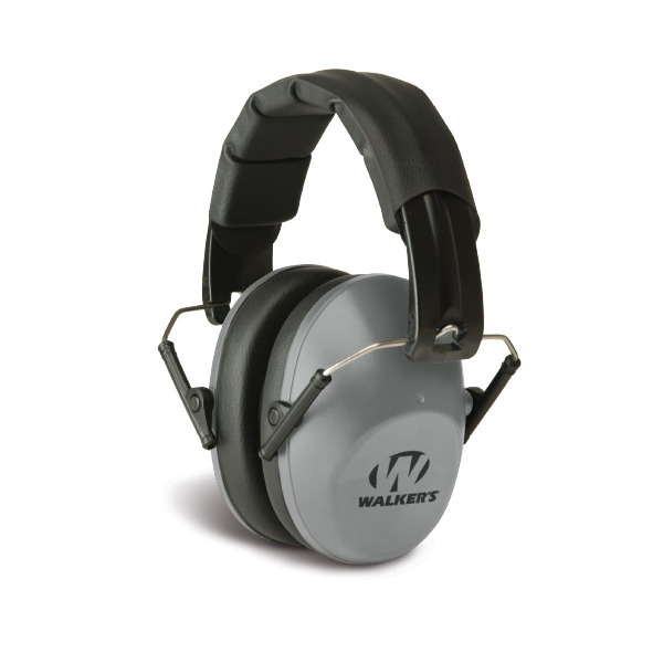 WALKERS PRO-LOW PROFILE FOLDNG MUFF GREY 22dB 6cs