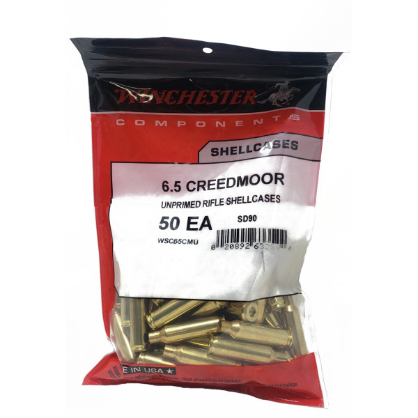 WINCHESTER BRASS 6.5 CREEDMOOR UNPRIMED 50/bag 20/cs