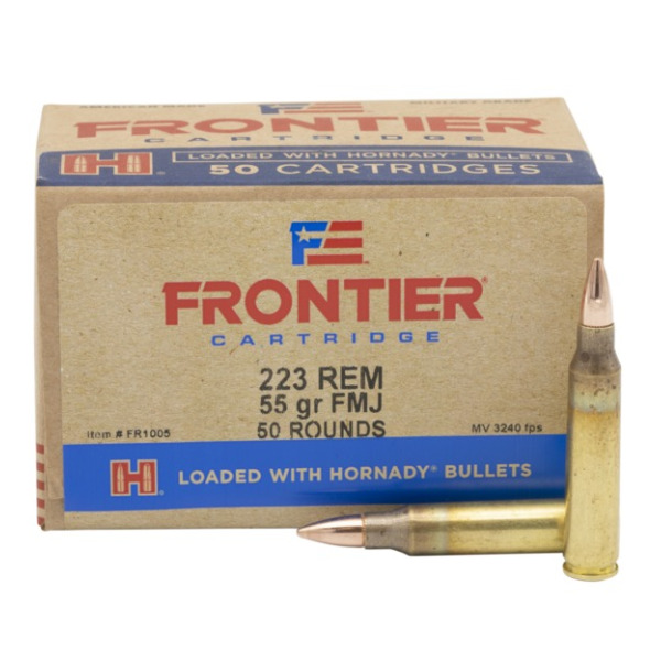 FRONTIER AMMO 223 REMINGTON 55gr FMJ 50/BX 10/CS