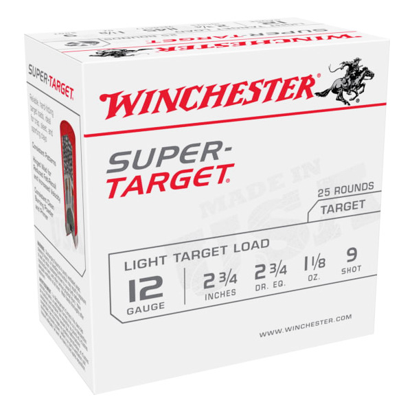 WINCHESTER SUPER-TGT 12ga 2.75 1-1/8 #9 250/cs