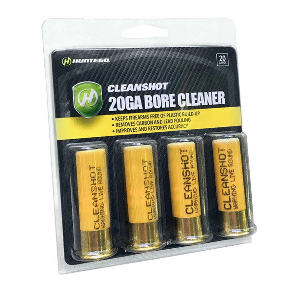 Huntego CleanShot® 20ga Shoot Through Bore Cleaner Box of 4