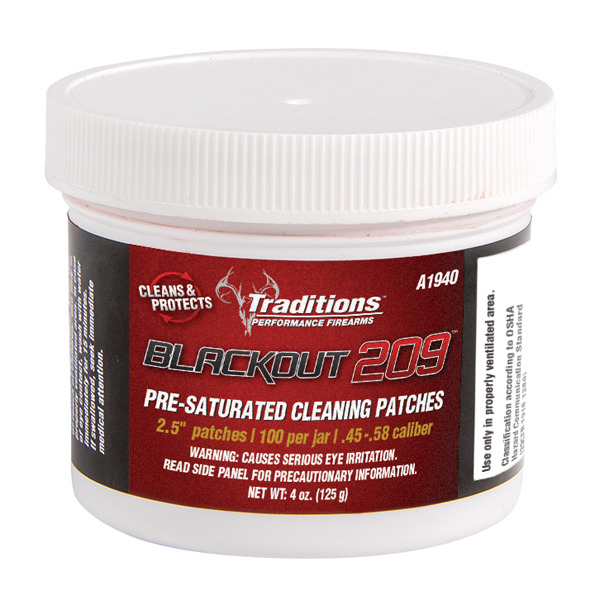 TRADITIONS BLACKOUT 209 PRE- SATURATD CLEAN PATCH 100P