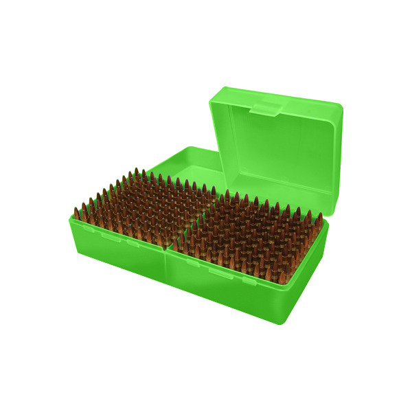 MTM RIFLE FLIP-TOP 200rd 17/222/223/GREEN 12/CS