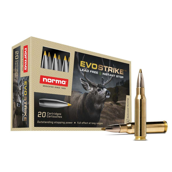 NORMA AMMO 6.5 CREEDMOOR 93gr EVOSTRIKE 20/bx 10/c
