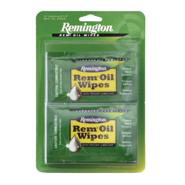 REMINGTON REMINGTON-OIL WIPES 6 X 8 12/PACK 12/CASE
