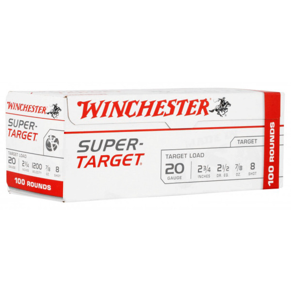 WINCHESTER SUPER-TGT 20ga 2.75in 7/8oz #8 VALUE PACK 200/c