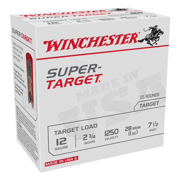 WINCHESTER SUPER-TGT 12ga 2.75 1oz 1250fps #7.5 250/cs