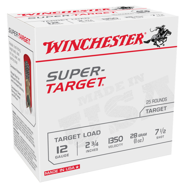 WINCHESTER SUPER-TGT 12ga 2.75 1oz 1350fps #7.5 250/cs