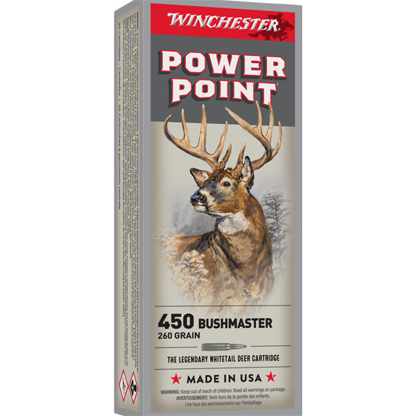 WINCHESTER AMMO 450 BUSHMASTER SUPER-X 260gr 20/bx 10/cs