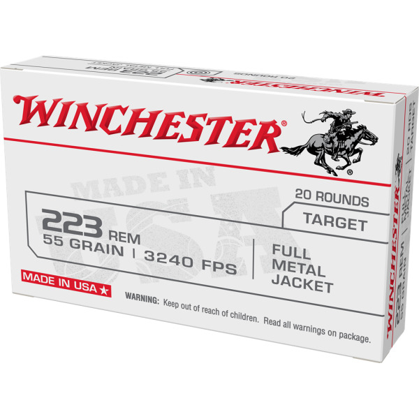 WINCHESTER AMMO 223 REMINGTON 55gr FMJ LAKE CITY 20/bx 50/cs