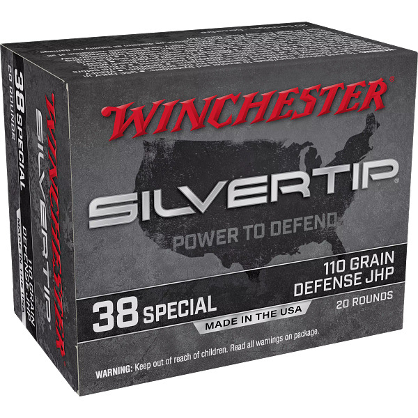 WINCHESTER AMMO 38 SPEC 110gr SILVERTIP HP 20/bx 10/cs