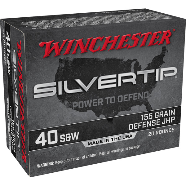 WINCHESTER AMMO 40 S&W 155gr SILVERTIP HP 20/bx 10/cs