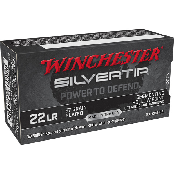 WINCHESTER AMMO 22LR 37gr SEG HP SILVERTIP 50/bx 40/cs