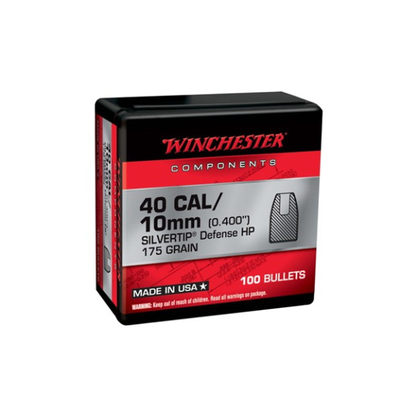 WINCHESTER BULLET 40c (.400) 175gr ST HP 100/bx 10/cs