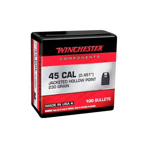 WINCHESTER BULLET 45c (.451) 230gr FMJ 100/bx 10/cs