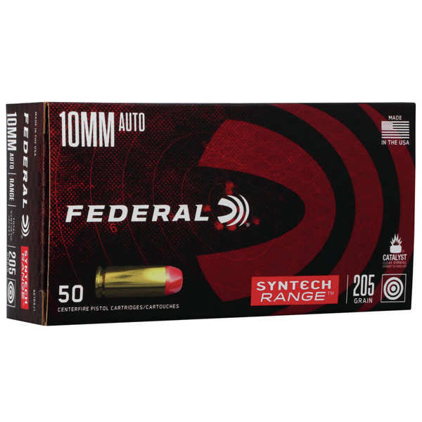 FEDERAL AMMO 10MM AUTO 205gr TSJ SYNTECH RANGE 50/BX