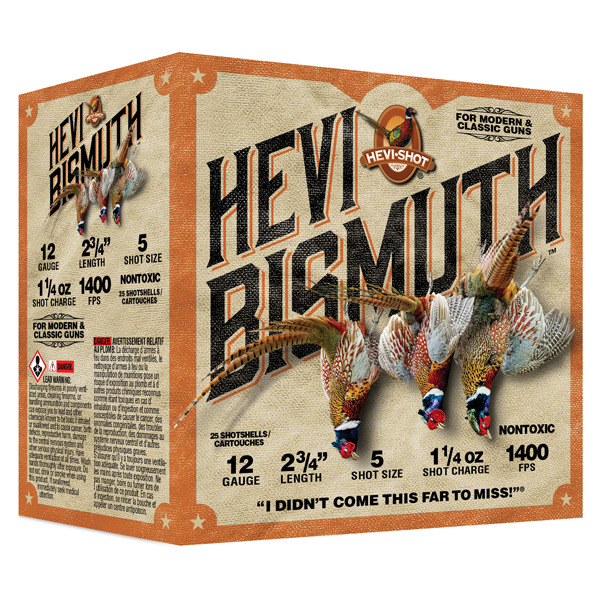 HEVI-SHOT 12ga BIS UPLAND 2.75in 1-1/4oz #5 25b 10c