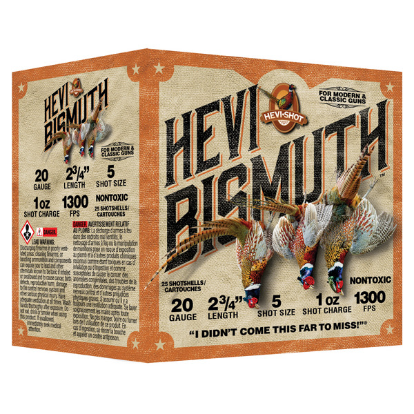 HEVI-SHOT 20ga BIS UPLAND 2.75in 1oz 5 25/bx 10/cs