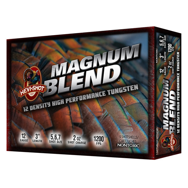 HEVI-SHOT 12ga MAG BLEND 3" 2oz 5,6,7 5/bx 10/cs