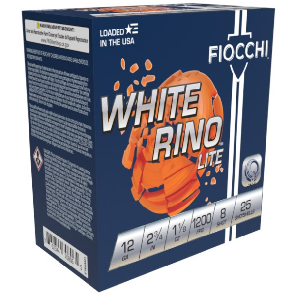 FIOCCHI AMMO 12ga HDCP 1-1/8oz 1200fps #8 2-3/4 250/cs