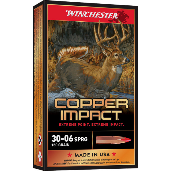 WINCHESTER AMMO 30-06 SPRG 150gr COPPER IMPACT LF 20b 10c