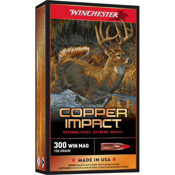 WINCHESTER AMMO 300 WINCHESTER MAG 150g COPPER IMPACT LF 20b 10c