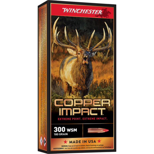 WINCHESTER AMMO 300 WSM 180gr COPPER IMPACT LF 20b 10c