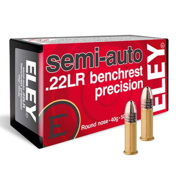 ELEY AMMO 22LR 40g RN S/A BENCHREST PREC 50b 100c