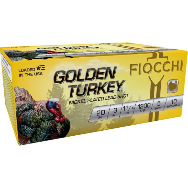 FIOCCHI AMMO 20ga 3" TURKEY MAXd 1-1/4oz #5 10/b 10/c