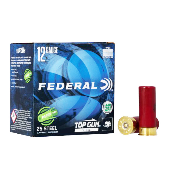 FEDERAL TOP GUN 12ga STEEL 2-3/4 1oz 1250 #7.5 250c
