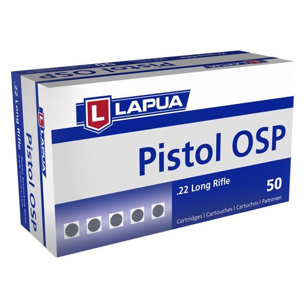LAPUA AMMO 22LR 40gr LRN RAPID PISTOL OSP 50b 100c